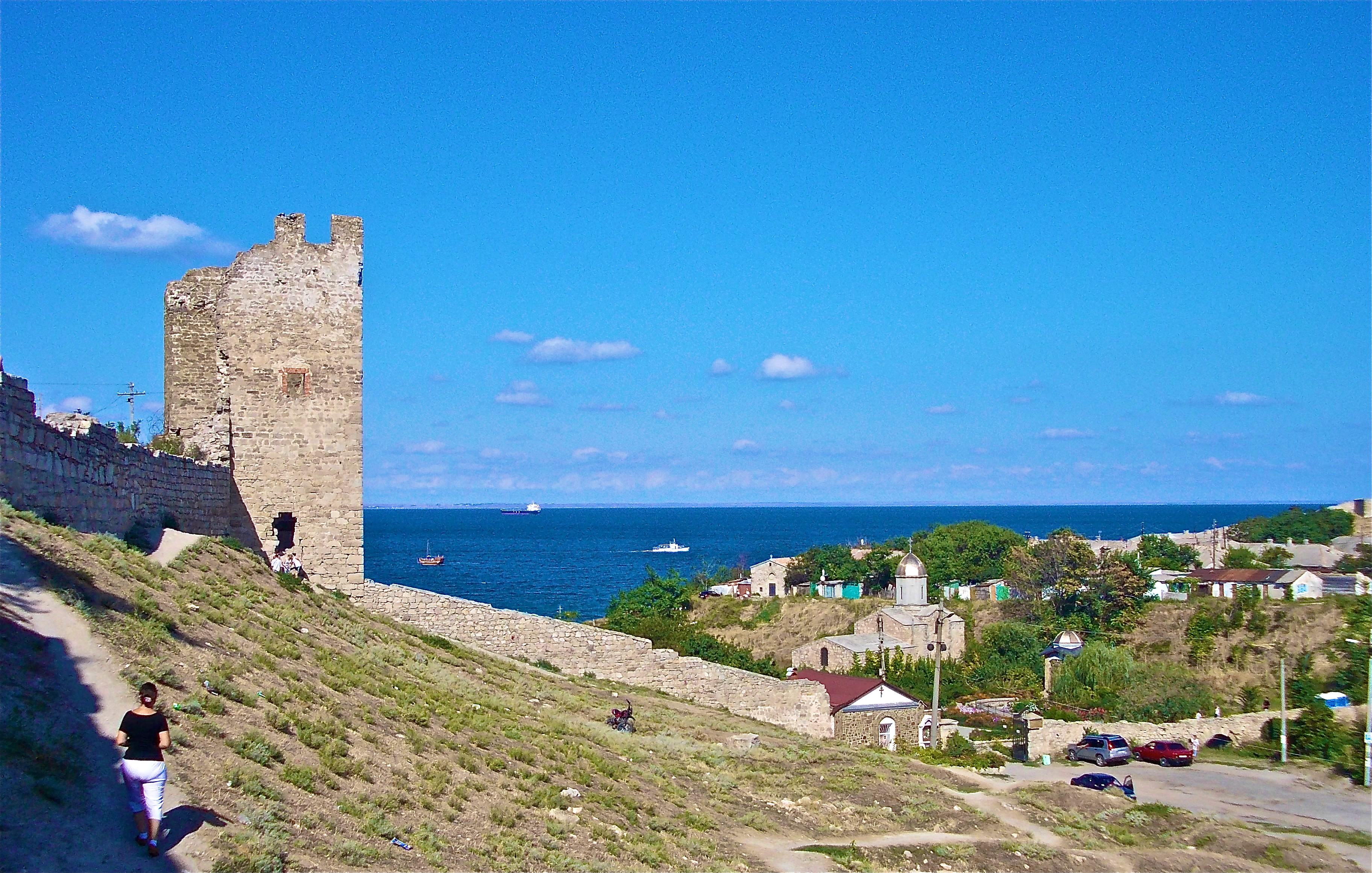 Генуэзская крепость в Феодосии в Крыму